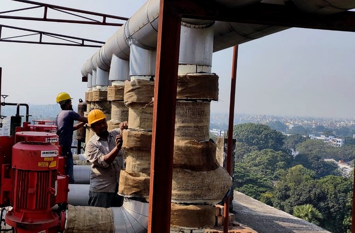 NGOC industrial HVAC pipework installation